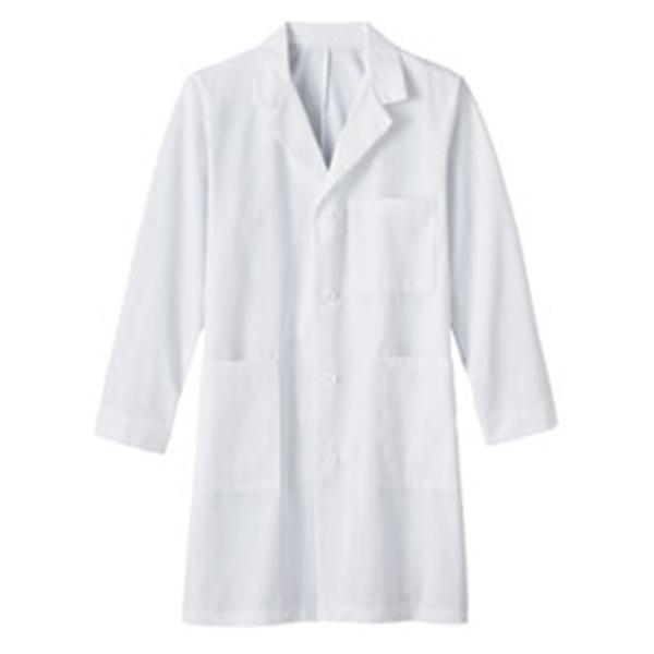White Swan Uniform Lab Coat 65% Polyester / 35% Cotton META Mens White Large 38" Ea (1963-011-56L)