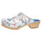 Cape Clogs  Clog Open Back Leather / Wood Base W Adlt WldFlwr Sz 7 SlpOn Ea