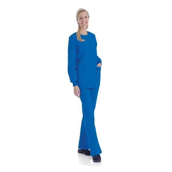 Landau Uniforms  Jacket Warm-Up 65% Polyester / 35% Cotton W RylBlu Sm 4Pckt Ea