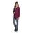 Landau Uniforms  Jacket Warm-Up 65% Polyester / 35% Cotton Womens Wine XS 4Pckt Ea