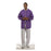 Fashion Seal Jacket Warm-Up 65% Polyester / 35% Cotton Unisex Prpl Md 2Pckt Ea