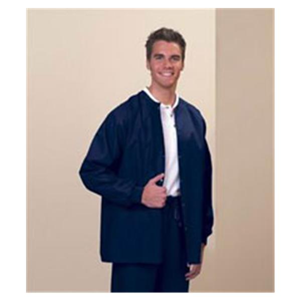Fashion Seal Jacket Warm-Up 65% Polyester / 35% Cotton Unisex Navy Md 2Pckt Ea (7696-M)