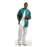 Fashion Seal Jacket Warm-Up 65% Polyester / 35% Cotton Unisex Teal Sm 2Pckt Ea (7683-S)