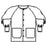 Fashion Seal Jacket Warm-Up 65% Polyester / 35% Cotton Unisex Wht XS 2Pckt Ea (7699-XS)