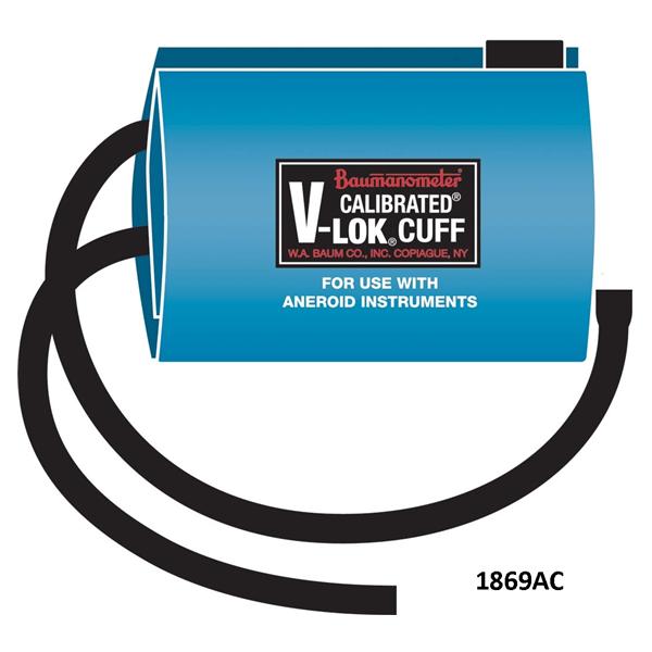 W A Baum  Cuff & Inflation Bag Aneroid V-Lok Large Ea