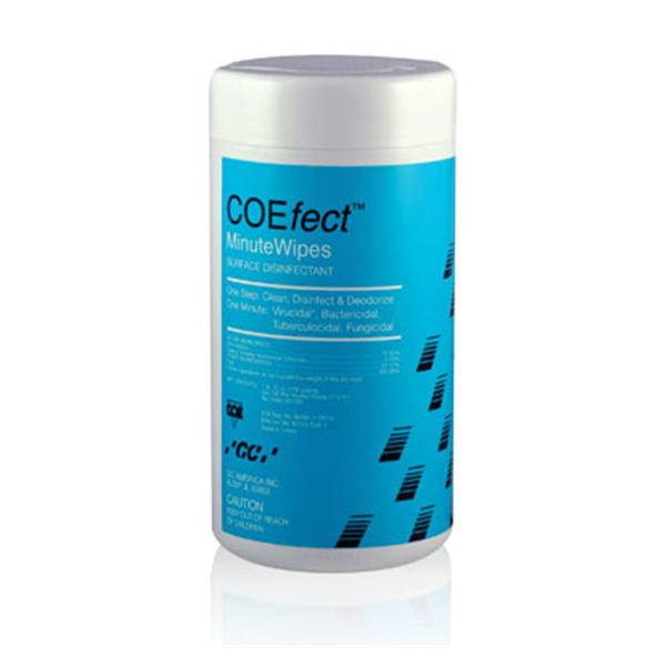 GC America Disinfectant COEfect MinuteWipes 100/Cn, 12 CN/CA (557200)