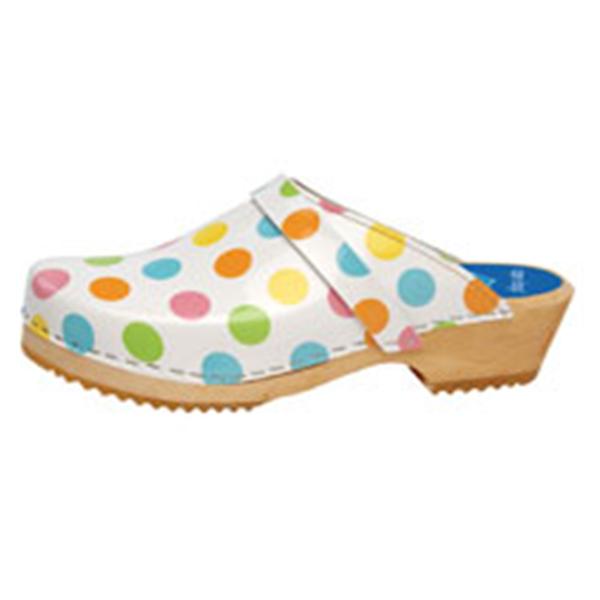 Cape Clogs  Clog Open Back Leather / Wood Base Womens Adult Dt Sz 11 SlpOn Ea