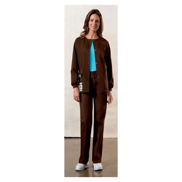 Cherokee Workwear Jacket Warm-Up 65% Polyester / 35% Cotton Womens Choc 3XL 3Pkt Ea