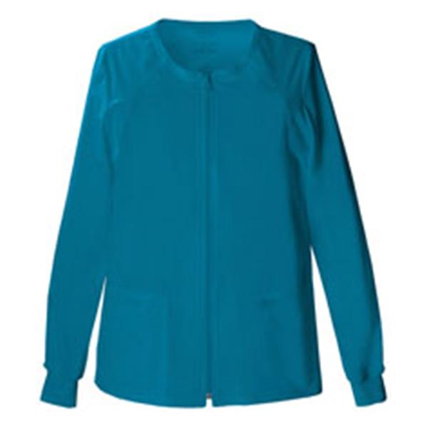 Cherokee Workwear Jacket Warm-Up Poly/Ctn/Spndx W CrbnBl 3XL 4Pckt Ea