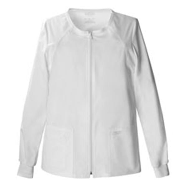 Cherokee Workwear Jacket Warm-Up Poly/Ctn/Spndx W Wht 2XL 4Pckt Ea