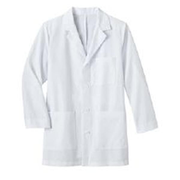 META By White Swan Lab Coat 65% Polyester / 35% Cotton META Mens White Sz 38 34" Ea