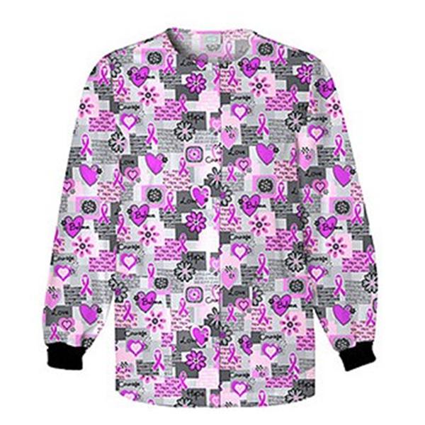 Scrub HQ Jacket Warm-Up Poly/Ctn Cherokee W Prnt XL 3Pkt Ea