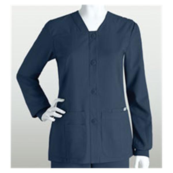 Grey's Anatomy (TM) Jacket Warm-Up 77% Polyester / 23% Rayon W Stl Gry 3XL 4Pckt Ea