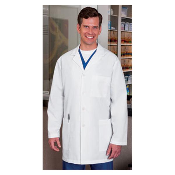 META By White Swan Lab Coat Poly/Ctn META Fundamentals M Wht Lg 34" Ea