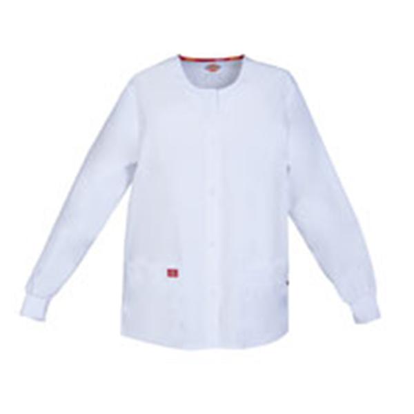 Dickies Jacket Warm-Up 55% Cotton / 45% Polyester Womens Wht 2XL 2Pckt Ea