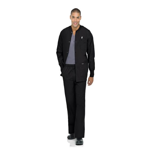 Landau Uniforms  Jacket Warm-Up 65% Polyester / 35% Cotton Mens Black Sm 5Pckt Ea