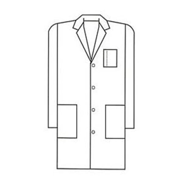 White Swan Uniform Lab Coat 100% Cotton Twill META Mens White Size 42 40 in Ea