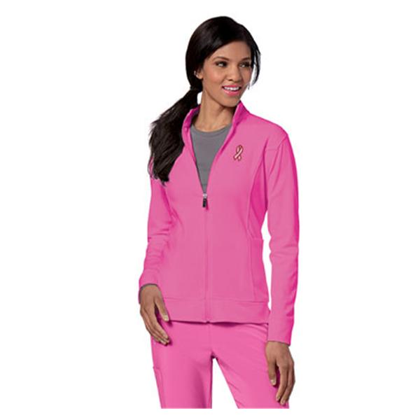 Urbane (TM) Jacket Warm-Up 100% Polyester Urbane Womens Pink Ribbon XS Ea