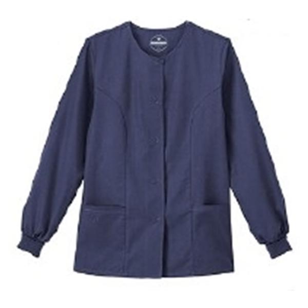 White Swan Uniform Jacket Warm-Up Poly/Ctn W Nvy Lg 28" 2Pckt Ea