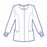 White Swan Uniform Jacket Warm-Up Poly/Ctn W Blk XS 28" 2Pckt Ea