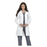 Landau Uniforms  Lab Coat Protective Poly/Ctn W Wht Sz 10 38" Ea