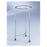 Blickman Health Hamper Laundry Chrome Round 18" Silver Ea