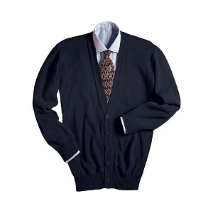 Edwards Garment Co Unisex Cardigan V-Neck Sweaters - Women's V-Neck Button-Down Cardigan Sweater, Black, Size 4XL - 351 010 4XL
