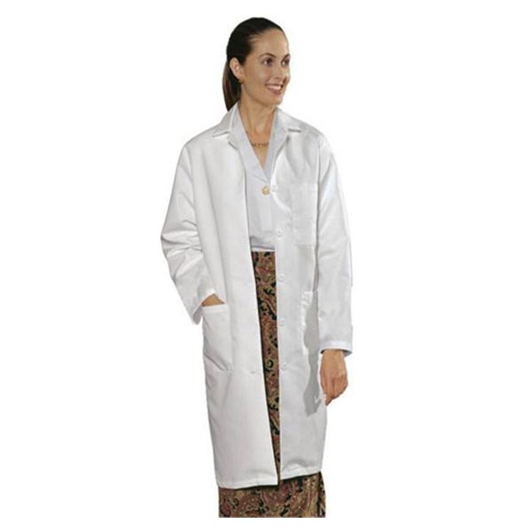 Fashion Seal Lab Coat 65% Polyester / 35% Cotton Womens White Large 37 in Ea
