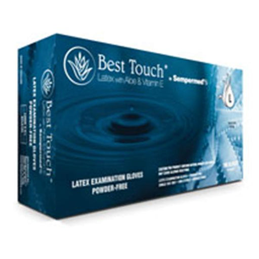 Sempermed USA Gloves Exam Best Touch Powder-Free Latex Small White 100/Bx, 10 BX/CA (BTLA102)