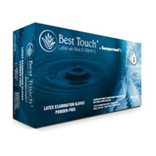 Sempermed USA Gloves Exam Best Touch Powder-Free Latex Large White 100/Bx, 10 BX/CA (BTLA104)
