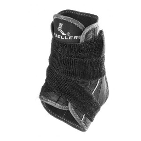 Mueller Sports Medicine Brace Soft Hg80 Premium Ankle Fabric Black Size Large Ea