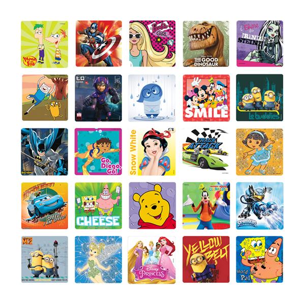 Office Supplies & Practice Mkt Stickers Licensed 2.5 in Assorted 5000/Pk