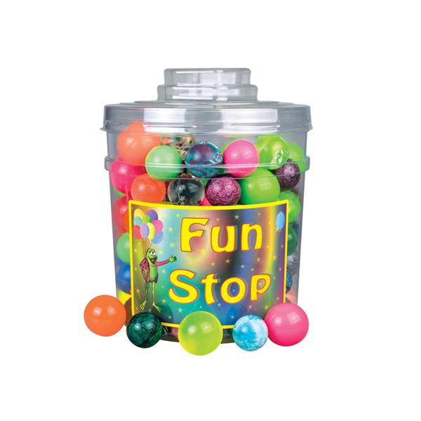 Office Supplies & Practice Mkt Bouncing Balls Canister Mix 32 mm & 38 mm Assorted 132/Pk