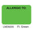 Office Supplies & Practice Mkt Label Chart Allergic Green1"x1-1/2" 500/Roll