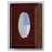 Wooden Mallet Glove Wall Rack 1-Pocket Wood Oval Dark Red Mahogany Ea