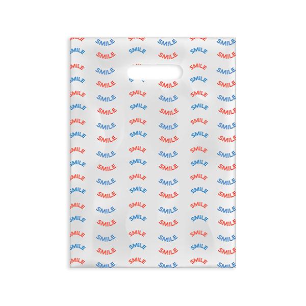 Office Supplies & Practice Mkt Scatter Print Bags Smile 2 Sided Print Clear 7 in x 10 in 100/Bx