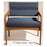 Wooden Mallet Chair Guest Dakota Wave Valley Green/Medium Oak MdOk Fnsh Ea