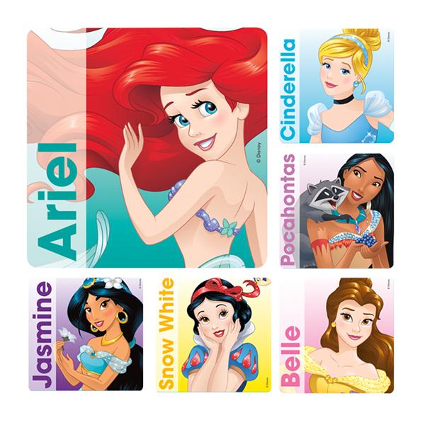 Office Supplies & Practice Mkt Stickers 2.5 in x 2.5 in Princess Portrati Assorted 100/Rl
