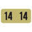 IFS Filing Systems  Jeter 14 ET Label Gold/Black1.5x.75 500/Rl