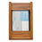 Wooden Mallet Glove Wall Rack 1-Pocket Wood Rectangle Medium Oak Ea
