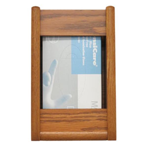 Wooden Mallet Glove Wall Rack 1-Pocket Wood Rectangle Medium Oak Ea