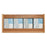 Wooden Mallet Glove Wall Rack 4-Pocket Wood Rectangle Light Oak Ea
