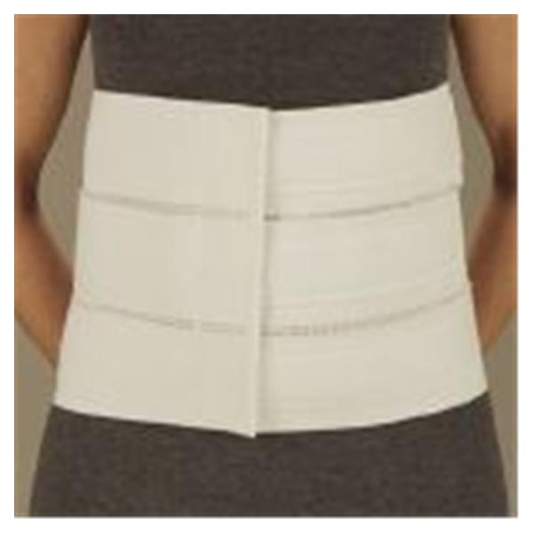 Deroyal Industries  Binder Compression Adult Abdominal 3Pnl White 10" Universal Ea