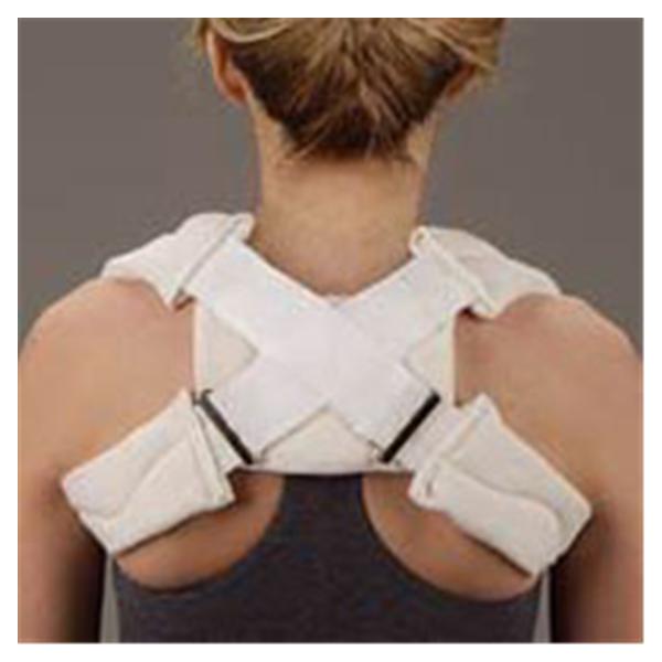 Deroyal Industries  Strap Heavy Duty Infant Clavicle Synth Stcknt/Fm Pd White Ea (3004-01)