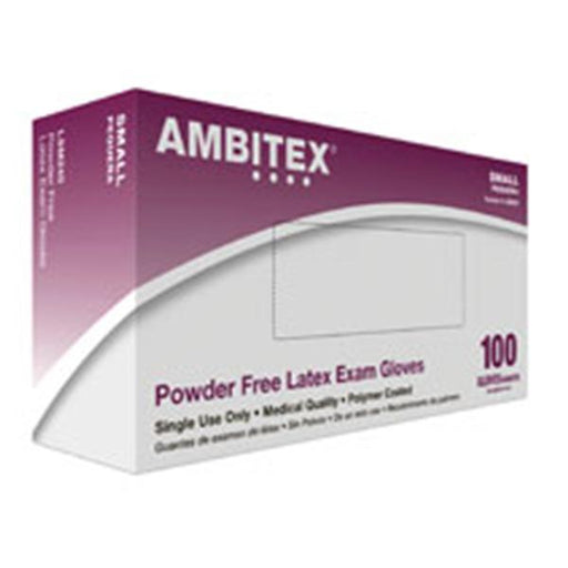 Tradex International Gloves Exam Ambitex PC Powder-Free Latex Small Cream 100/Bx, 10 BX/CA (LSM240)