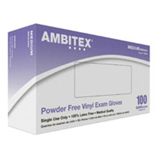 Tradex International Gloves Exam Ambitex Powder-Free Vinyl Latex-Free Md Clear 100/Bx, 10 BX/CA (VMD200)