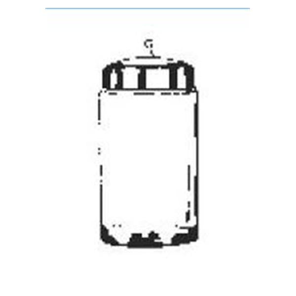 Profex Medical Products Jar Sundry 7x4-1/4" Clear Glass With Stainless Steel Cover Ea (2721)