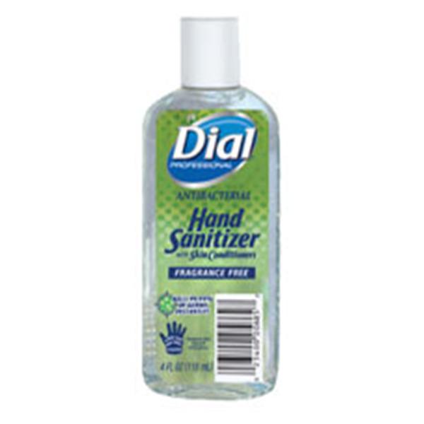 Dial oration Hand Sanitizer Antibacterial Gel Dial 4 oz Fragrance Free Ea, 24 EA/CA (2340000685)