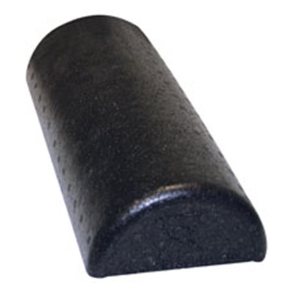 Fabrication Enterprises Roller Therapy CanDo 12x6" Half Round Black X-Firm Cmpst Fm Ea