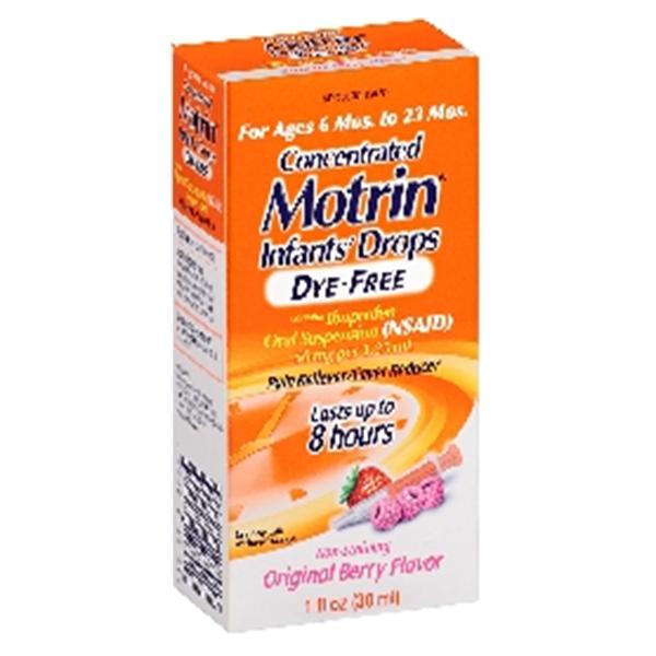 J&J Sales & Logistics Motrin Infant Drops Berry 1oz/Bt, 36 BT/CA (301980100)